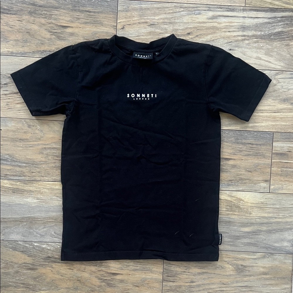 Kids Black Short Sleeve Tee